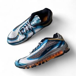 Nike Air Max Deluxe — Photo Blue / Wolf Grey / Orange Peel, Men’s 8.5